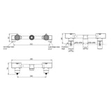KOHLER Components Wall Top Assembly Industrial Handle With In-wall Valve Complete Kit