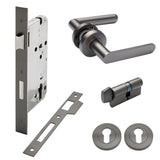 Manovella Entrance Door Kit- Fairhaven-Gunmetal