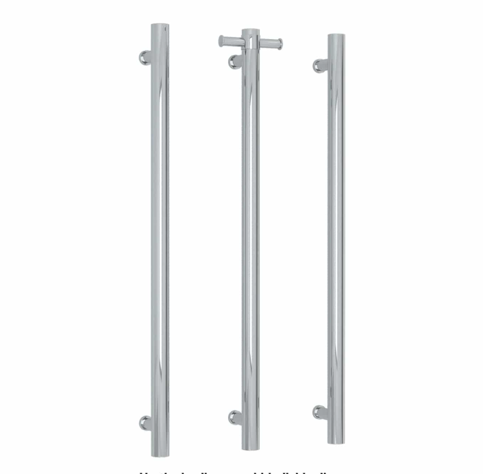 Thermorail Unheated Straight/Round Vertical Bar 900x142x100mm
