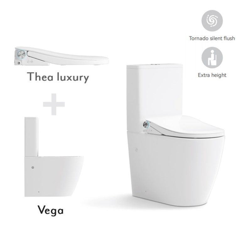 THEA Luxury VEGA Rimless Back to Wall Smart Toilet Suite