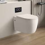 Veda Rimless Wall Hung Gloss White Toilet