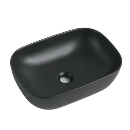POSEIDON Matte Black Basin (Rectangle: 465x320x137)