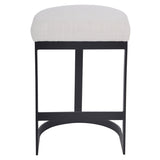 Brooke Black Kitchen Stool - Natural