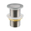 Pop Up Waste With Non Overflow - Brushed Nickel