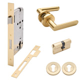 Manovella Entrance Door Kit- Fairhaven-Satin Brass