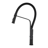 Round Pull Out Kitchen Sink Mixer Tap - Matte Black