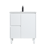 Brighton Freestanding PVC Vanity 750mm (Matte White)
