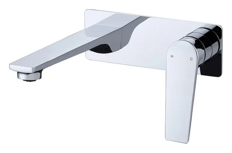 ZEVIO Wall Mixer With Spout - Chrome