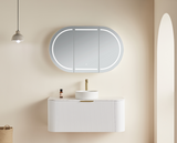 Olivia Front-Lit LED Shaving Cabinet 900/1200/1500mm Matte White/Black
