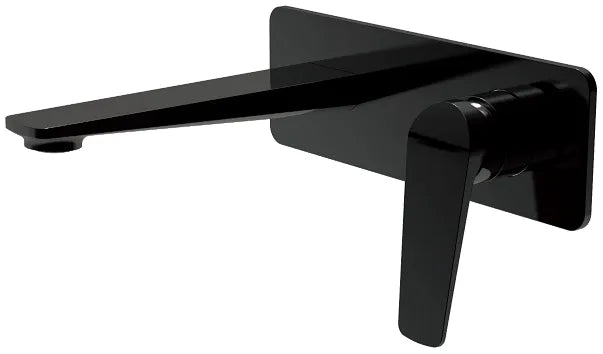 ZEVIO Wall Mixer With Spout - Matte Black