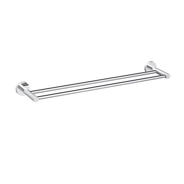 Otus Slimline SS304 Towel Rail Double 600mm - Chrome