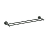 Otus Slimline SS304 Towel Rail Double 600mm - Gun Metal