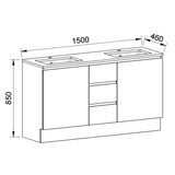 Timberline DAKOTA Floor Standing Vanity (All Sizes)