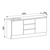 Timberline DAKOTA Floor Standing Vanity (All Sizes)
