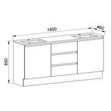 Timberline DAKOTA Floor Standing Vanity (All Sizes)