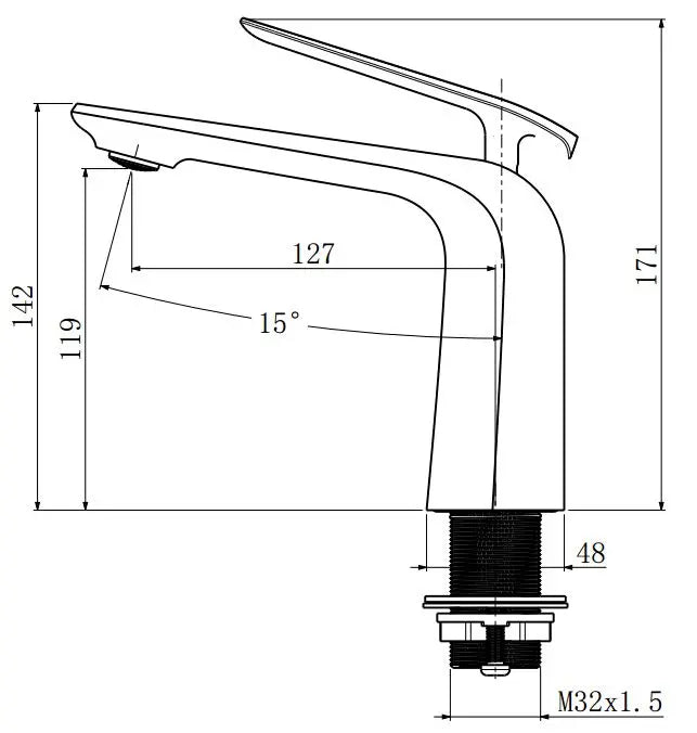 Esperia Basin Mixer