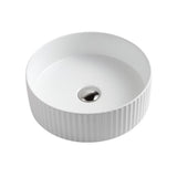 Above Counter White Basin Ceramic