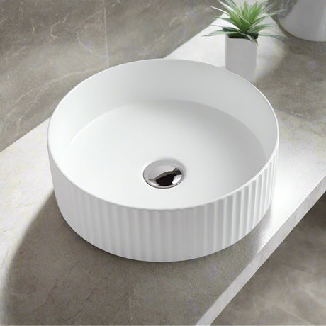 499-PFGW-400_Round_Above Counter White Basin Ceramic