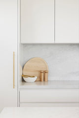 Brushed Brass Knurled Drawer Pull - Charmian