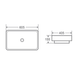 COSY 60T Insert Basin (Rectangle: 620x425x155)