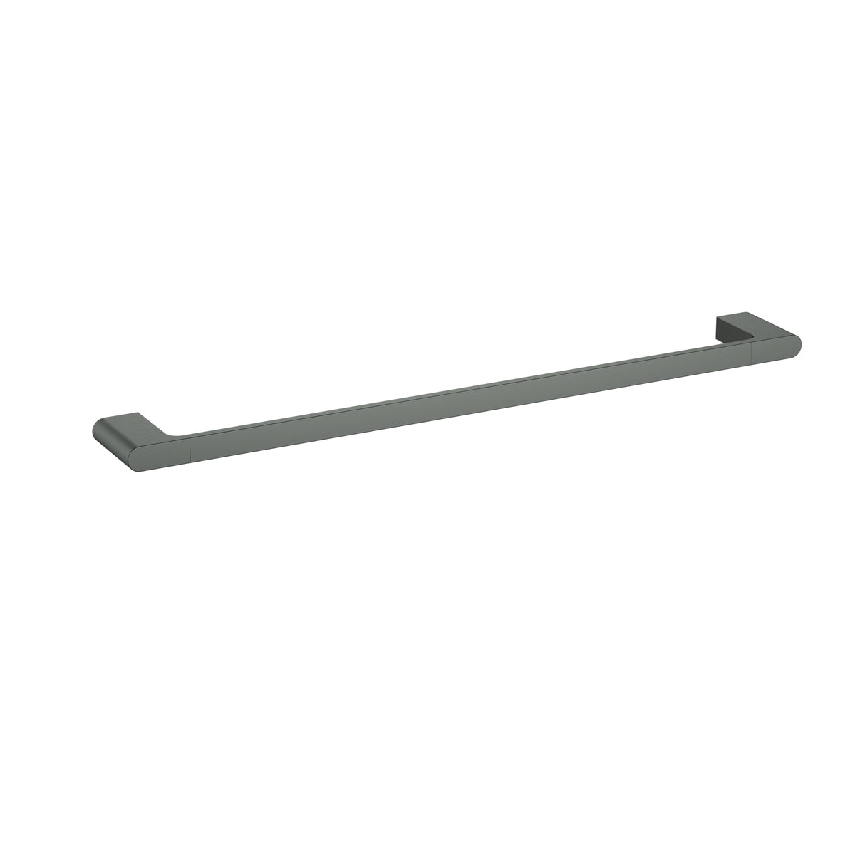 Cora Single Towel Rail 600 mm - Brushed Gun Metal