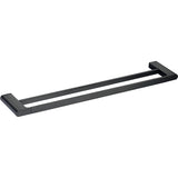 Cora Double Towel Rail 600 mm - Matte Black