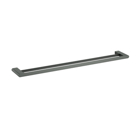 Cora Double Towel Rail 800 mm - Brushed Gun Metal