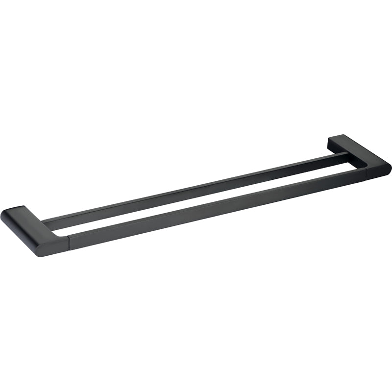 Cora Double Towel Rail 800 mm - Matte Black