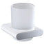 Cora Tumbler Holder - Chrome & White