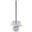 Cora Toilet Brush Holder - Chrome & White
