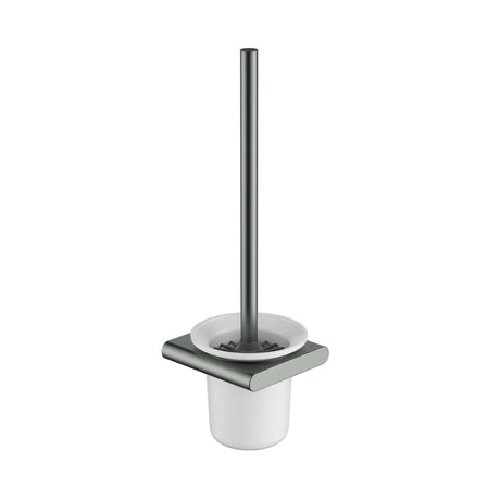 Cora Toilet Brush Holder - Brushed Gun Metal