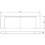 Cora Cosmetic Shelf - Technical Drawing