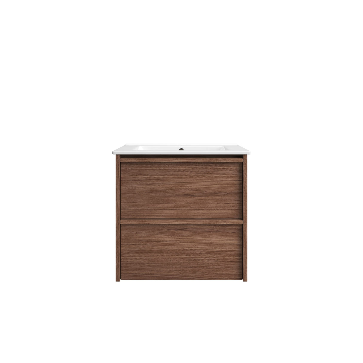 VENETTA Framed Wall Hung Vanity Walnut (All Sizes)