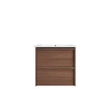 VENETTA Framed Wall Hung Vanity Walnut (All Sizes)