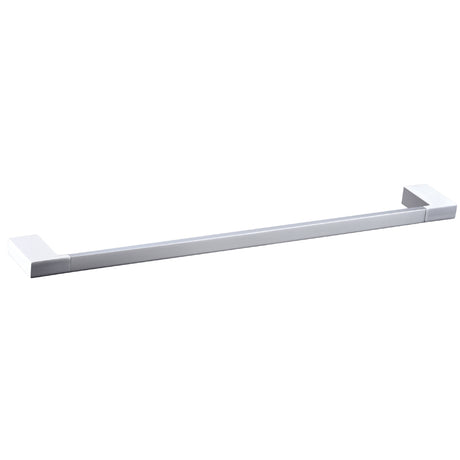 Eden Single Towel Rail 600 mm - Chrome & White