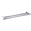 Eden Double Towel Rail 600 mm - Chrome & White