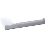 Eden Toilet Roll Holder - Chrome & White