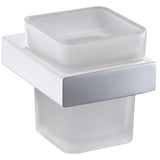 Eden Tumbler Holder - Chrome & White