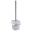 Eden Toilet Brush Holder - Chrome & White