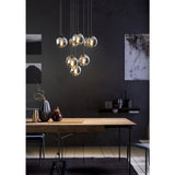 ARISCANI pendant light Glass Black Transparent