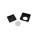 Brass Smart Tile Insert Floor Waste Shower Grate Drain 115x115mm - Black