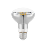 8W E27 LED R80 warm white globe clear (6PCS)