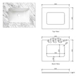Vanity NOOSA Wall Hung 600mm Satin White