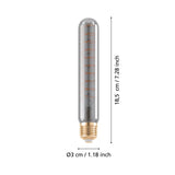 4W E27 LED T30 globe black transparent (6 PCS)