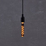 4W E27 LED T30 globe black transparent (6 PCS)