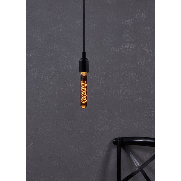 4W E27 LED T30 globe black transparent (6 PCS)
