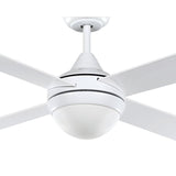 STRADBROKE 48 DC Ceiling Fan with E27 Light (Matte White)