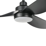 TORQUAY 56 DC Ceiling Fan With LED Light (Black) - Clearance