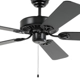 WAIKIKI 52 AC Ceiling Fan (Black) - Clearance