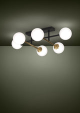 PAZ Ceiling Light 6x40W - Brushed Brass - Clearance
